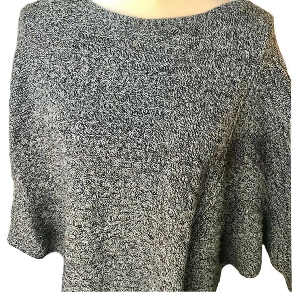 Style & Co Knit Scoop Neck Poncho Sweater NWT 🟡 - Picture 3 of 7